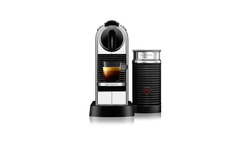 MACHINE À CAFÉ NESPRESSO CITIZ CHROME & MILK 