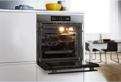 FOUR WHIRLPOOL ENCASTRABLE ÉLECTRIQUE VENTILÉ 6ÈME SENS 73L PYROLYSE AKZ9629IX EUROPÉEN