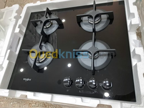 PLAQUE DE CUISSON WHIRLPOOL 4 FEUX EN VERRE 60CM GOB616NB GOR616MR EUROPÉEN 