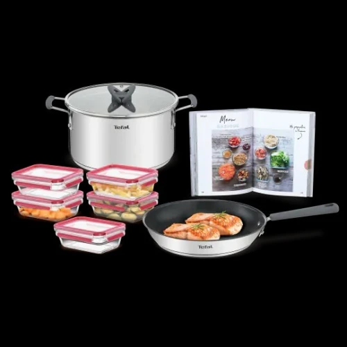 KIT TEFAL MEAL PREP POÊLE BOITE DE CONSERVATION 9 PIÈCES