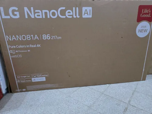TV LG NANOCELL 86" SMART 4K 86NANO81A6A NEW 2025 EUROPÉEN