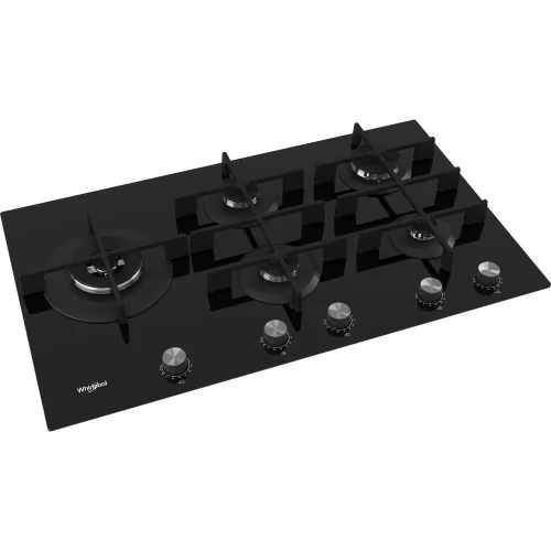 PLAQUE DE CUISSON WHIRLPOOL 5 FEUX EN VERRE NOIR 90CM GOWL928/ NB