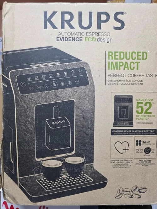 MACHINE À CAFÉ KRUPS AVEC BROYEURS  EVIDENCE ECO DESIGN CAPPUCCINO