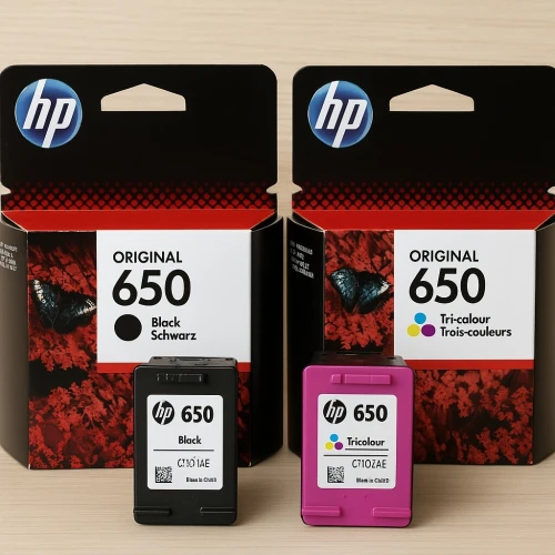 Pack cartouches HP 650 Originales (Noir et Couleur)