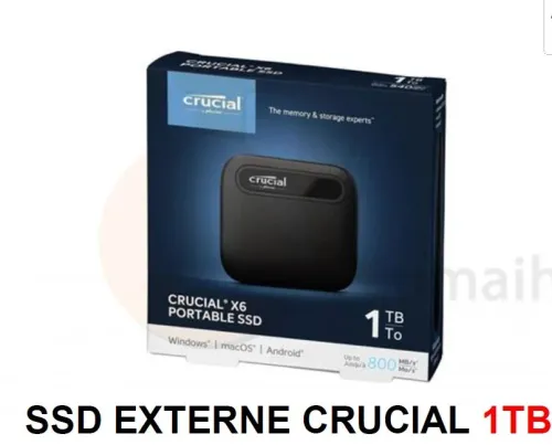 DISQUE DUR SSD  EXTERNE HIKVISION CRUCIAL  512 GB / 01 TB 