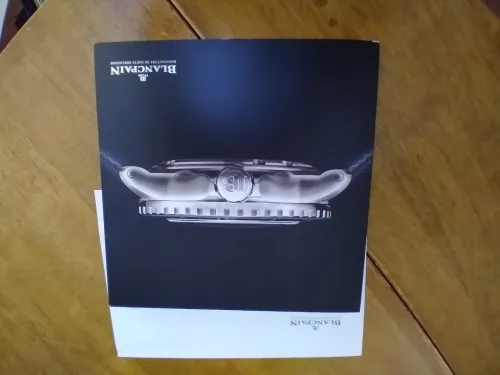2 catalogues (montres de luxe) longines et blancpain