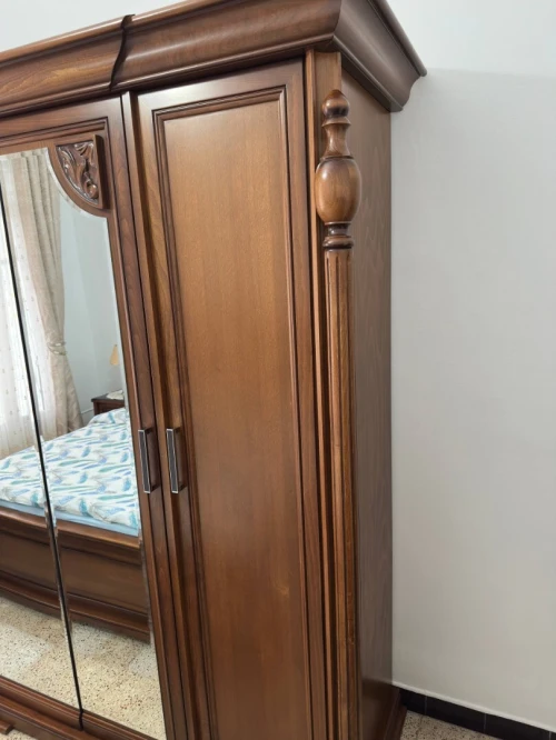 Chambre à coucher en bois hêtre massif
