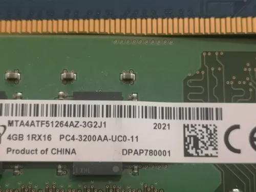DDR4 4gB 2660 3200 mhz  samsung micron ramaxel