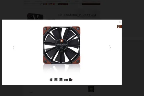 Noctua NF-F12 iPPC-2000 PWM, Ventilateur Haut Rendement, 4 Broches, 2000 TR./Min (120 mm, Noir)