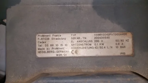 Pompe doseuse à membrane à moteur Vario