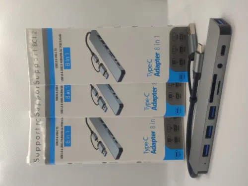 USB hub 8 en 1 pour: laptop Pc ou Android