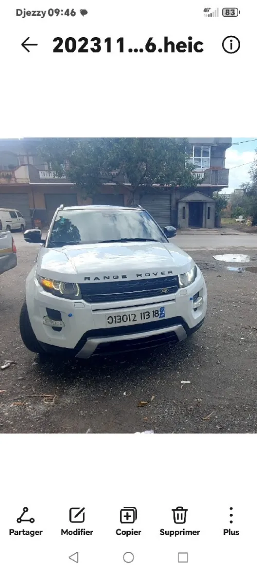 Land Rover Range Rover Evoque 2013 Dynamique 5 Portes 