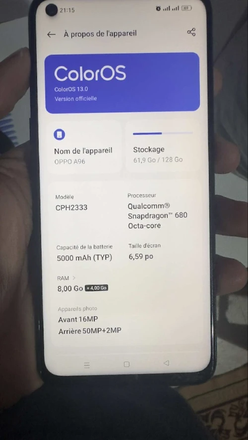 Oppo A96 A96