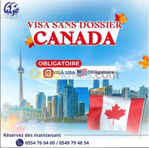 Visa sans dossier canada 