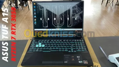 ASUS TUF Gaming A15 | 15,6" FHD 144Hz - RTX 3050 4Go - AMD Ryzen 7 7435HS - RAM 16Go - 512Go SSD
