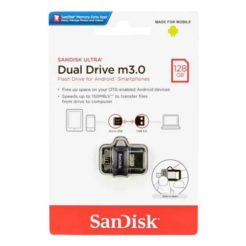 FLASH DISK 128G OTG USB 3.0 MICRO SANDISK