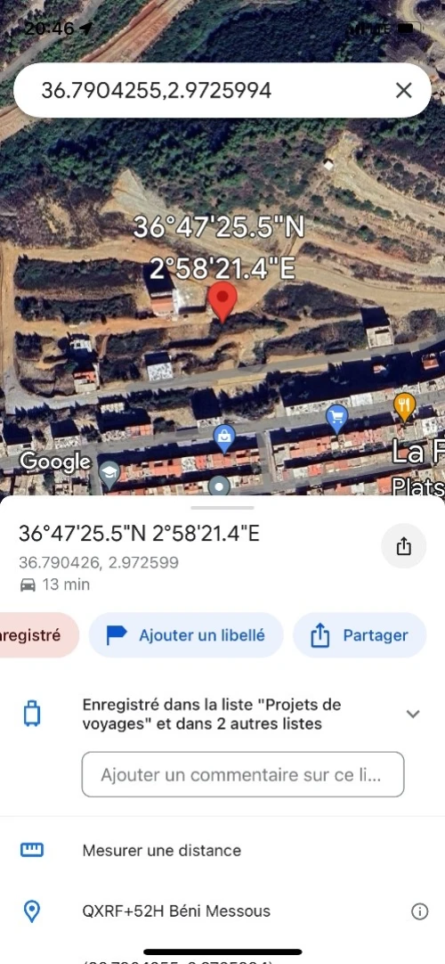 Vente Terrain Alger Beni messous