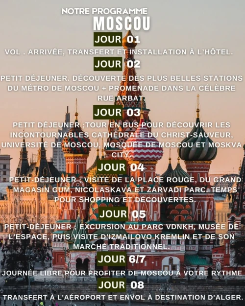 voyage organise Russie - Moscou