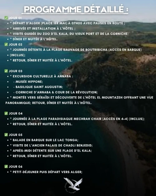 Séjour touristique organisé à l'Est de l'Algérie