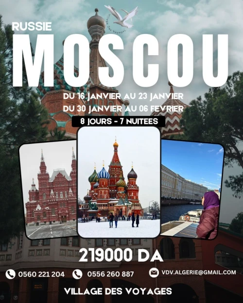 voyage organise Russie - Moscou