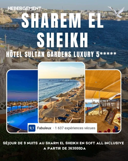 VOYAGE ORGANISÉ EN ÉGYPTE SHARM EL SHEIKH - VOL DIRECT 