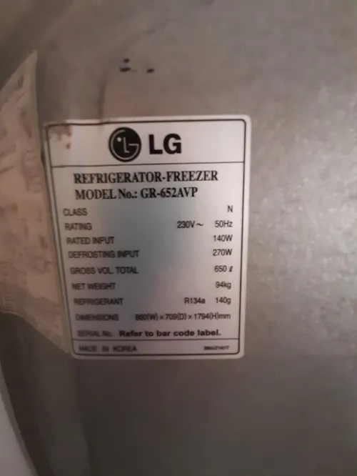 Réfrigérateur LG 640L
