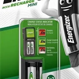 2 PILES + CHARGEUR MARQUE ENERGIZER