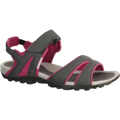 SANDALES DE RANDONNEE - NH100 - FEMME GRIS-ROSE QUECHUA