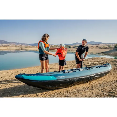CANOE KAYAK GONFLABLE DE RANDONNEE 2/3 PLACES ECODESIGN