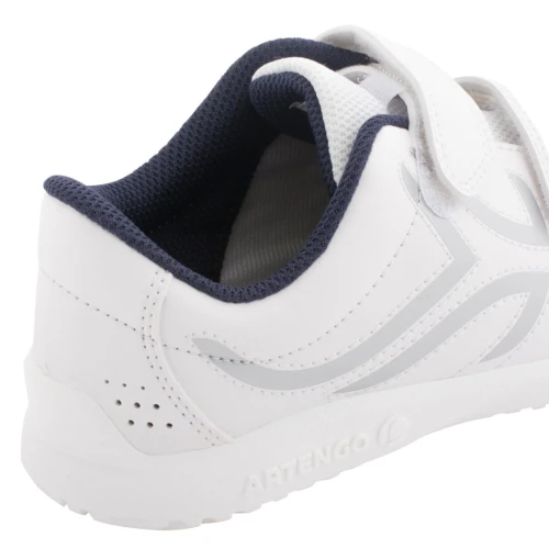 BASKETS À SCRATCH ARTENGO ENFANT - TS 100 JR BLANC