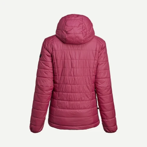 Doudoune de trek à capuche synthétique femme, MT100