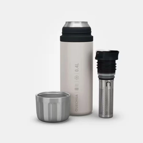 Bouteille MH900 isotherme inox randonnée, bouchon ouverture rapide - 0,4L