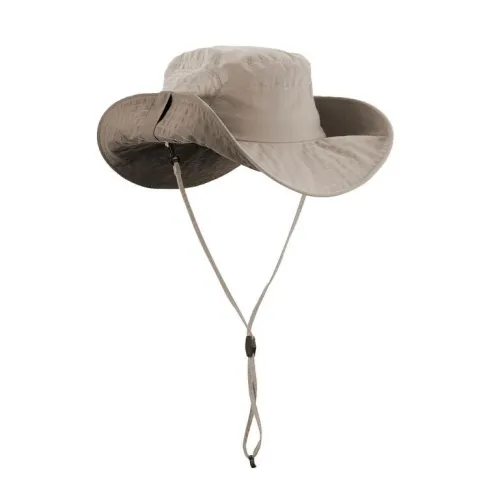 Chapeau de Trekking montagne TREK 500 anti UV gris et beige
