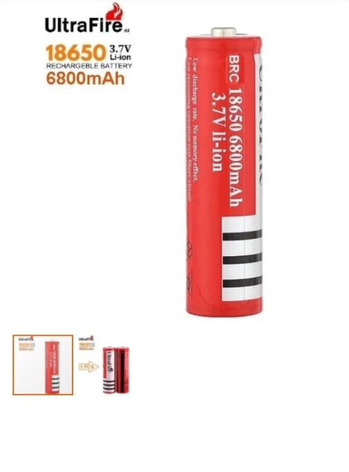 Batterie rechargeable Li-ion Ultrafire 18650 3.7V 6800mAh