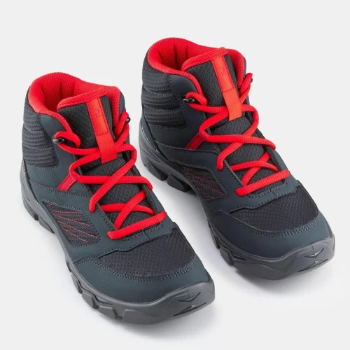 CHAUSSURE DE RANDONNÉE ENFANT MID AVEC LACETS MH100 QUECHUA DECATHLON