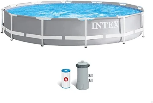 Piscine INTEX Promo Prism Frame ronde 3.66 x 0.76 m avec pompe et filtre