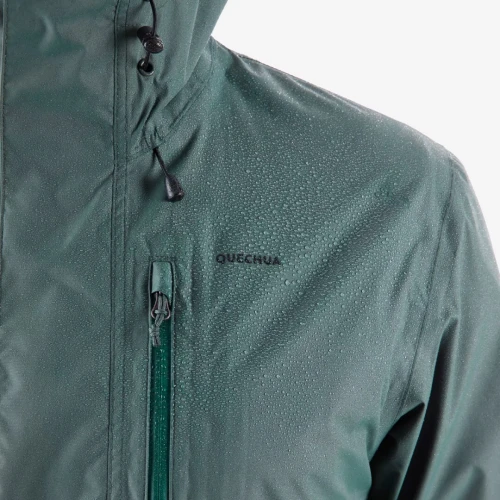Veste de randonnée imperméable homme, NH500 vert