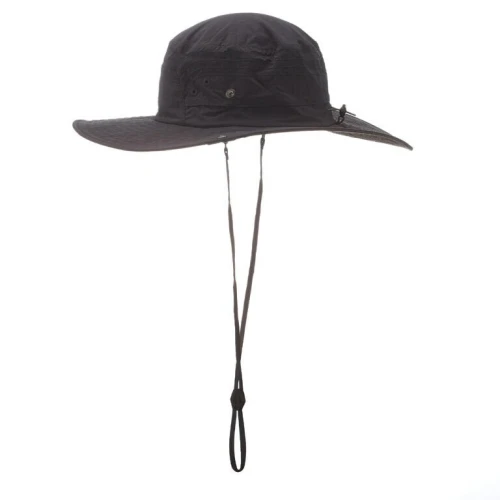 Chapeau de Trekking montagne TREK 500 anti UV gris et beige