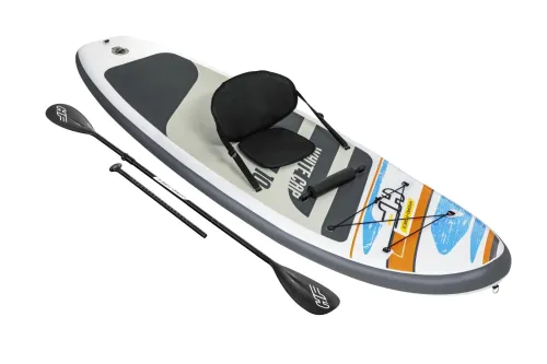 Paddle gonflable HF white cap convertible pompe+rames+chaise 305*84cm 120Kg