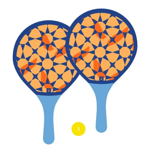 Set raquettes beach tennis woody racket beach ball