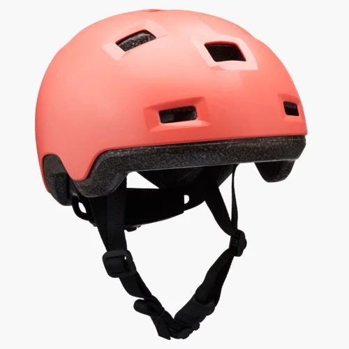 Casque enfant roller skateboard trottinette B100 corail 52/54cm
