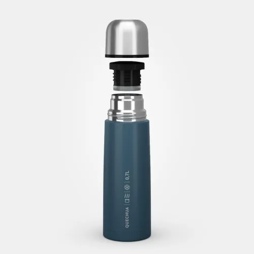 BOUTEILLE ISOTHERME RANDONNÉE INOX 0,7 LITRE BLEU
