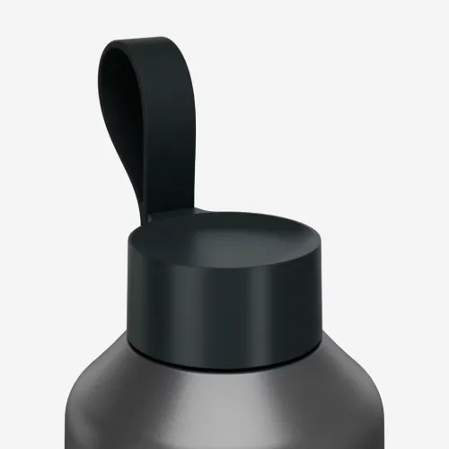 Gourde 100 inox 1,5l avec bouchon à vis pour la randonnée gris