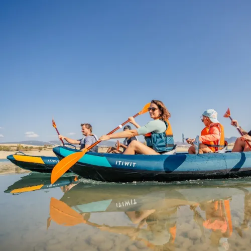 CANOE KAYAK GONFLABLE DE RANDONNEE 2/3 PLACES ECODESIGN