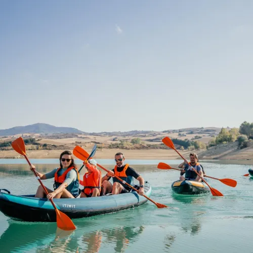 CANOE KAYAK GONFLABLE DE RANDONNEE 2/3 PLACES ECODESIGN