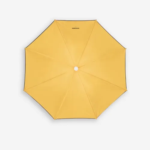 Parasol de plage compact 2 places UPF 50+ diamètre 160cm - PARUV ocre jaune