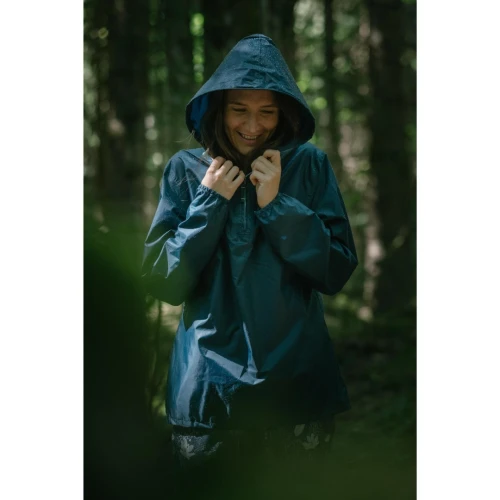 VESTE COUPE VENT ET DÉPERLANTE DE RANDONNÉE - RAINCUT 1/2 ZIP - FEMME