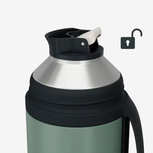 Bouteille inox isotherme avec filtre à thé 1L, de randonnée et camping
