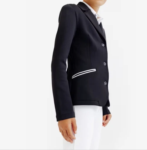 Veste de concours équitation enfant - 500 noir