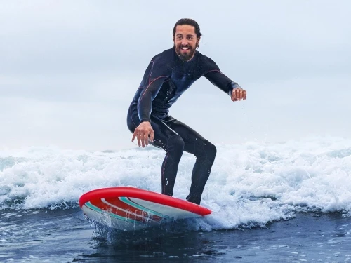 Planche de SURF gonflable "Compact Surf 8" 243x57x7cm, jusqu'à 90kg kit complet